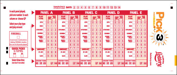 How to Play - Pick 3 Playslip